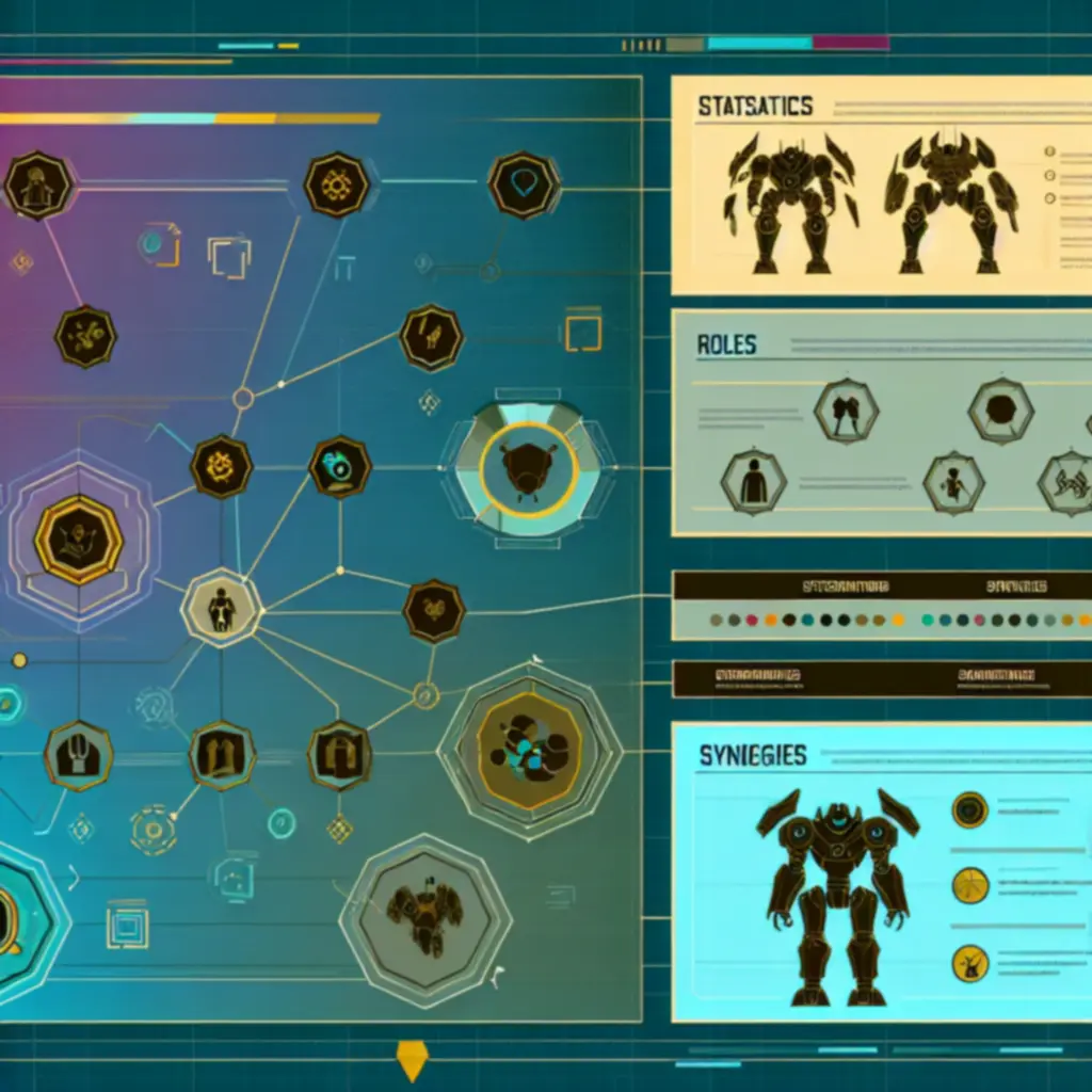 Infografika: statystyki Mecha Guardians, role i kluczowe synergie frakcyjne
